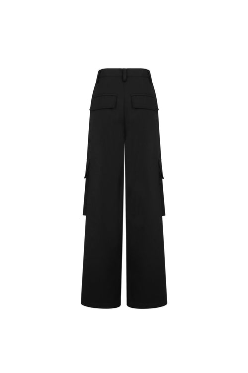 Black Cargo Pants - ANN ANDELMAN