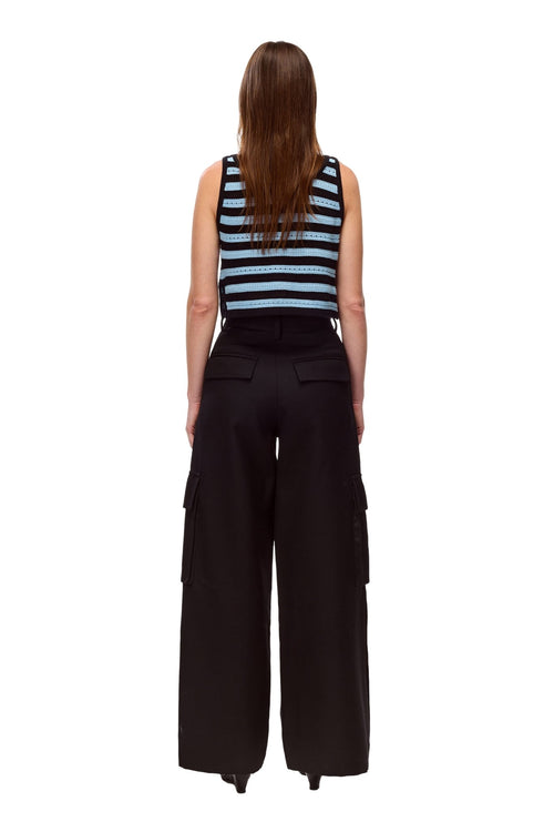 Black Cargo Pants - ANN ANDELMAN