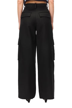 Black Cargo Pants - ANN ANDELMAN
