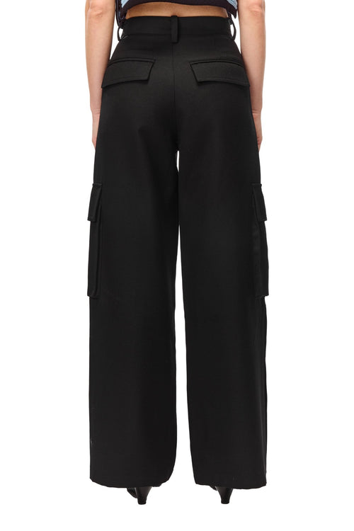 Black Cargo Pants - ANN ANDELMAN