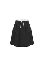 Black Cargo Pocket Long Skirt - ANN ANDELMAN