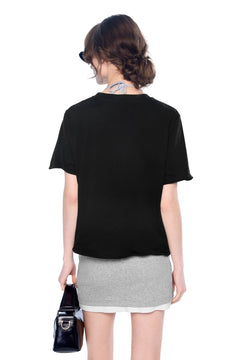 Black Casual T-Shirt - ANN ANDELMAN