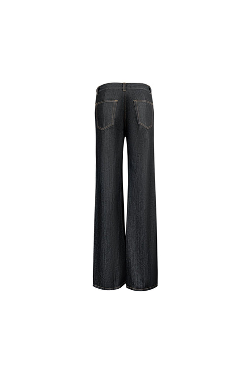 Black Classic Straight - leg High - waist Jeans - ANN ANDELMAN