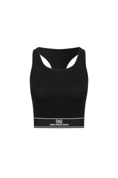 Black Cutout Tank Top - ANN ANDELMAN