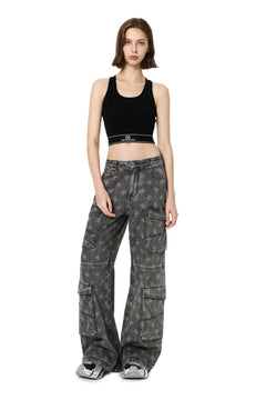 Black Cutout Tank Top - ANN ANDELMAN