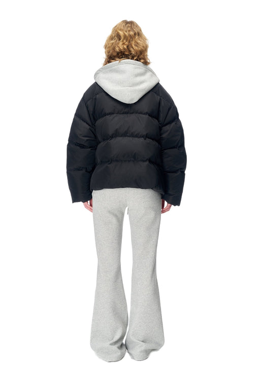 Black Fake Two - Piece Down Jacket - ANN ANDELMAN