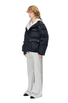 Black Fake Two - Piece Down Jacket - ANN ANDELMAN