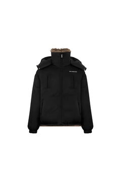 Black Fake Two - Piece Down Jacket - ANN ANDELMAN