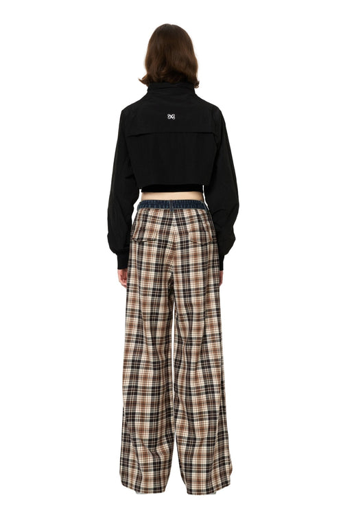 Black Fake Two - piece Short Sports Jacket - ANN ANDELMAN