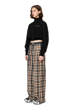 Black Fake Two - piece Short Sports Jacket - ANN ANDELMAN