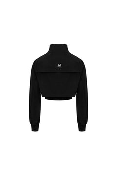 Black Fake Two - piece Short Sports Jacket - ANN ANDELMAN