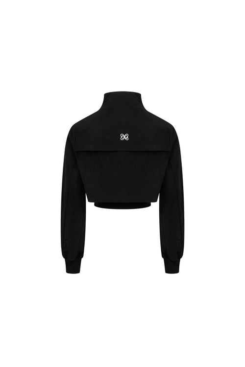 Black Fake Two - piece Short Sports Jacket - ANN ANDELMAN