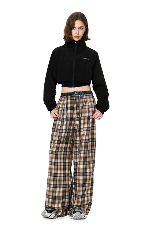 Black Fake Two - piece Short Sports Jacket - ANN ANDELMAN