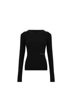 Black Faux Two - piece Slim - fit Knit Top - ANN ANDELMAN