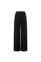 Black Flared Knit Trousers - ANN ANDELMAN