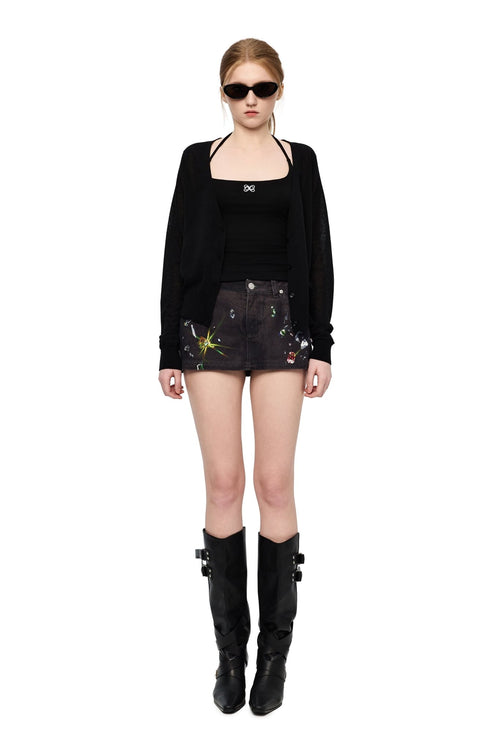 Black Halter Neck Two - piece Set - ANN ANDELMAN