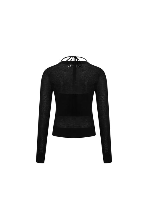 Black Halter Neck Two - piece Set - ANN ANDELMAN