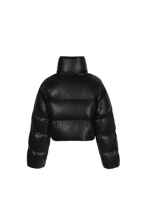 Black High - neck Puffer Jacket - ANN ANDELMAN