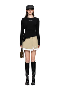 Black Knotted Shirt - ANN ANDELMAN