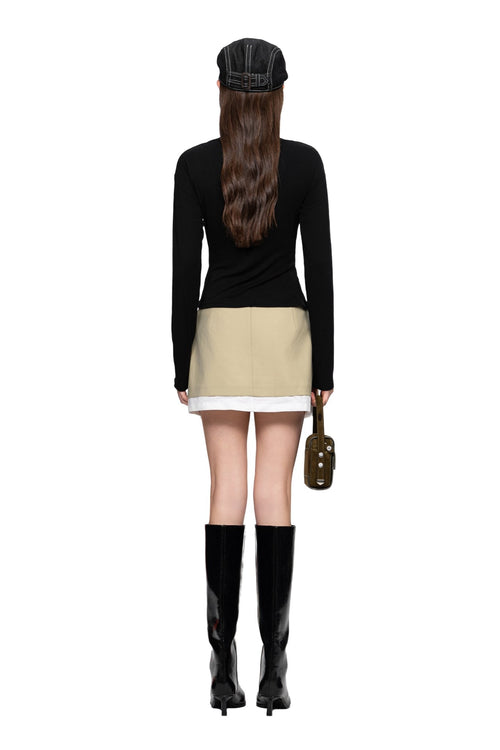 Black Knotted Shirt - ANN ANDELMAN