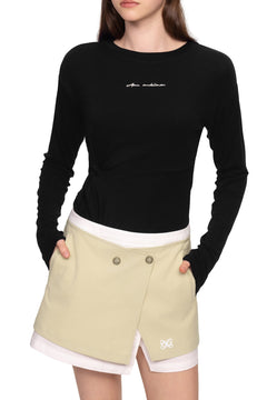 Black Knotted Shirt - ANN ANDELMAN