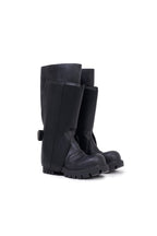 Black Leather Platform Boots - ANN ANDELMAN