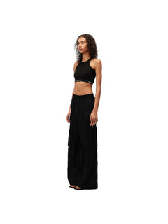 Black Loose Cargo Pants - ANN ANDELMAN