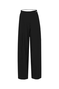 Black Loose Fit Suit Pants - ANN ANDELMAN