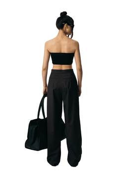 Black Loose Fit Suit Pants - ANN ANDELMAN