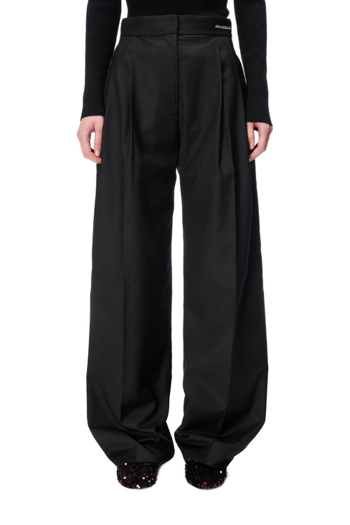 Black Loose Fit Suit Pants - ANN ANDELMAN
