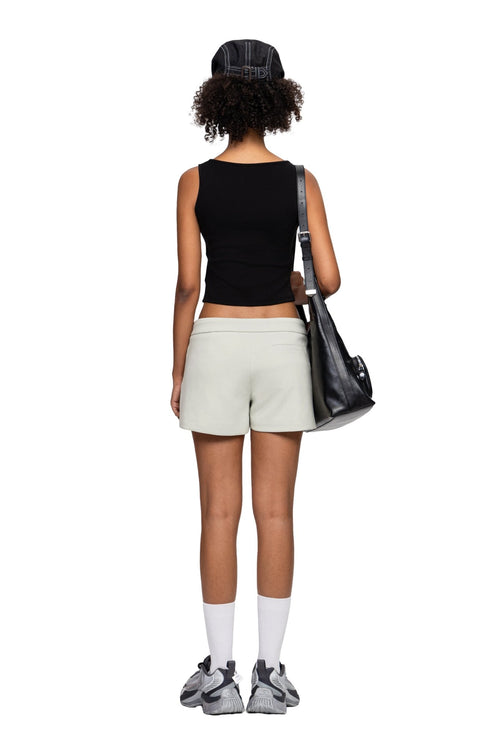 Black Metal Button Hollow Vest - ANN ANDELMAN