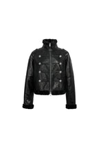Black Napoleon leather jacket - ANN ANDELMAN