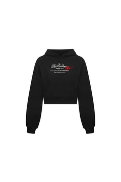 Black Paris Series Envelope Print Sweatshirt - ANN ANDELMAN