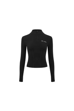 Black Patchwork Turtleneck Sweater - ANN ANDELMAN