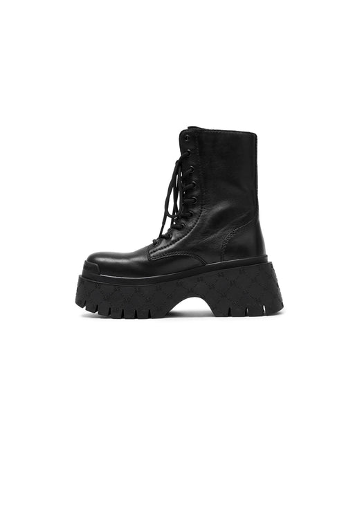 Black Platform Martin Boots - ANN ANDELMAN
