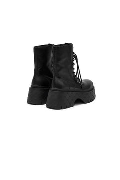 Black Platform Martin Boots - ANN ANDELMAN