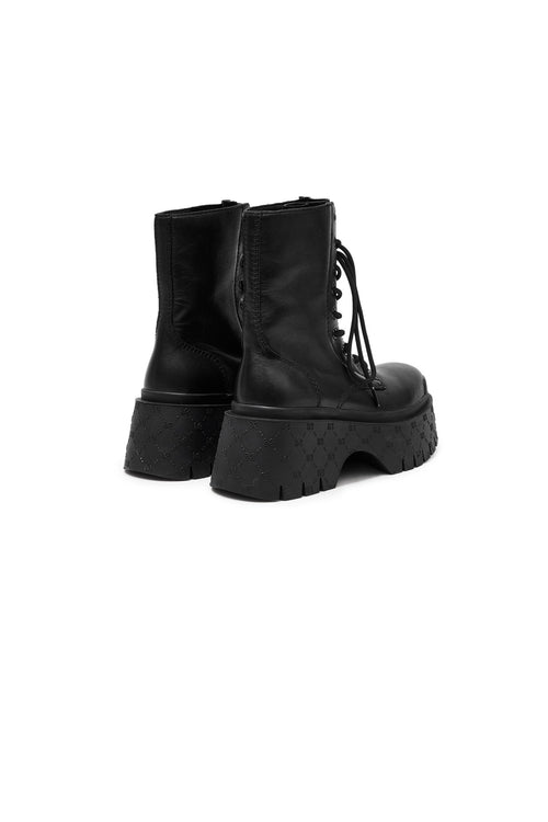 Black Platform Martin Boots - ANN ANDELMAN