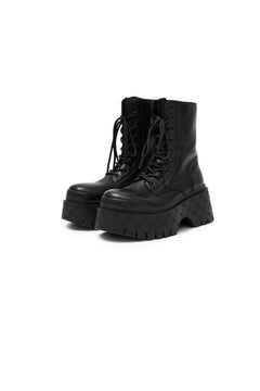 Black Platform Martin Boots - ANN ANDELMAN