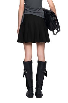 Black Pleated Skirt - ANN ANDELMAN