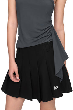 Black Pleated Skirt - ANN ANDELMAN