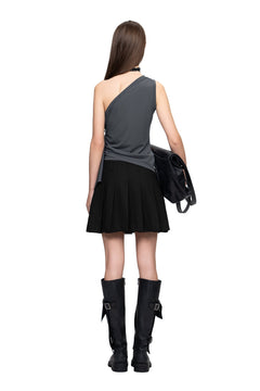 Black Pleated Skirt - ANN ANDELMAN
