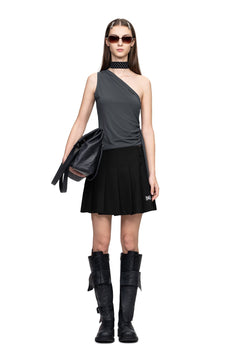 Black Pleated Skirt - ANN ANDELMAN