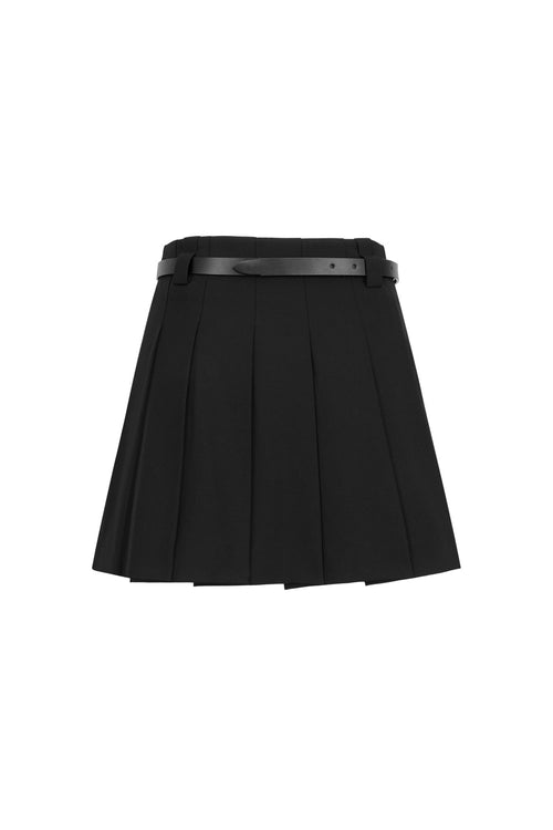 Black Pleated Skirt - ANN ANDELMAN