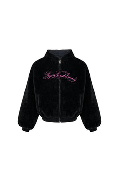 Black Reversible Shearling Puffer Jacket - ANN ANDELMAN