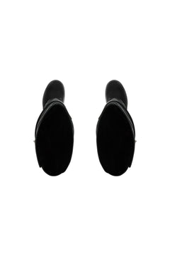 Black Round-toe Boots - ANN ANDELMAN