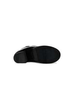 Black Round-toe Boots - ANN ANDELMAN