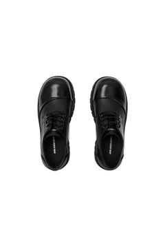 Black Round-toe Derby Shoes - ANN ANDELMAN