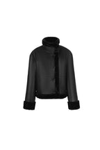 Black Shearling Jacket - ANN ANDELMAN