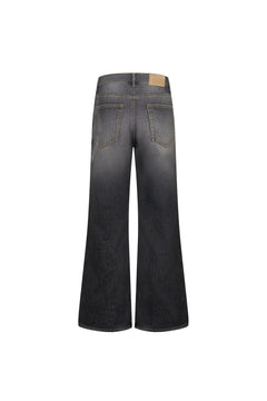 Black Slim - fit Printed Jeans - ANN ANDELMAN