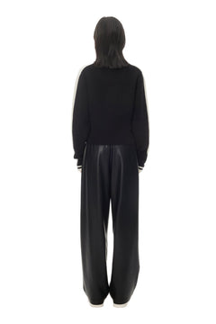 Black Stand Collar Sweater - ANN ANDELMAN